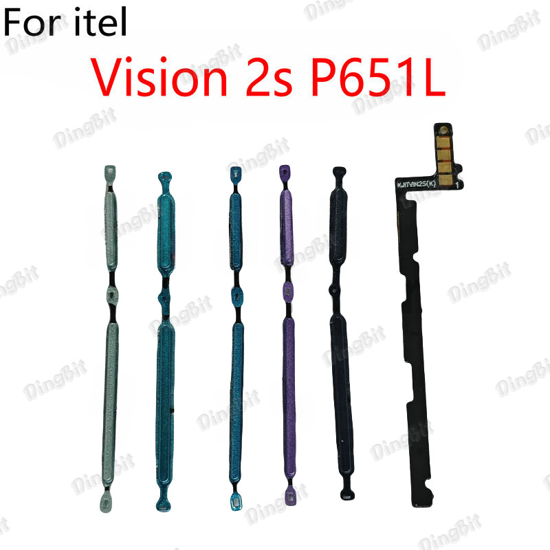 เปิดสวิตช์ปรับระดับเสียงปุ่มด้านข้าง Flex Cable Replacement สําหรับ Itel Vision 2s P651L
