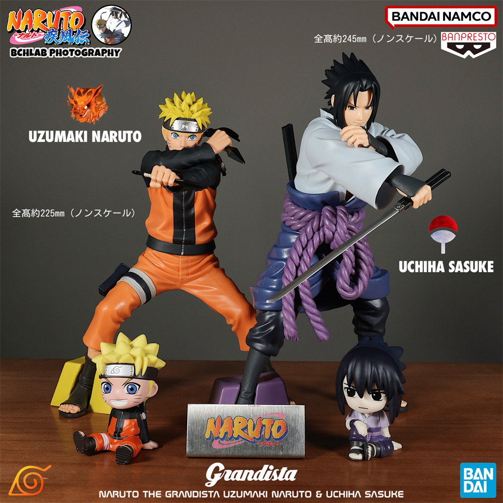 Bandai Naruto Grandista Kusanagi, Kusanagi and Sasuke Combo figurines