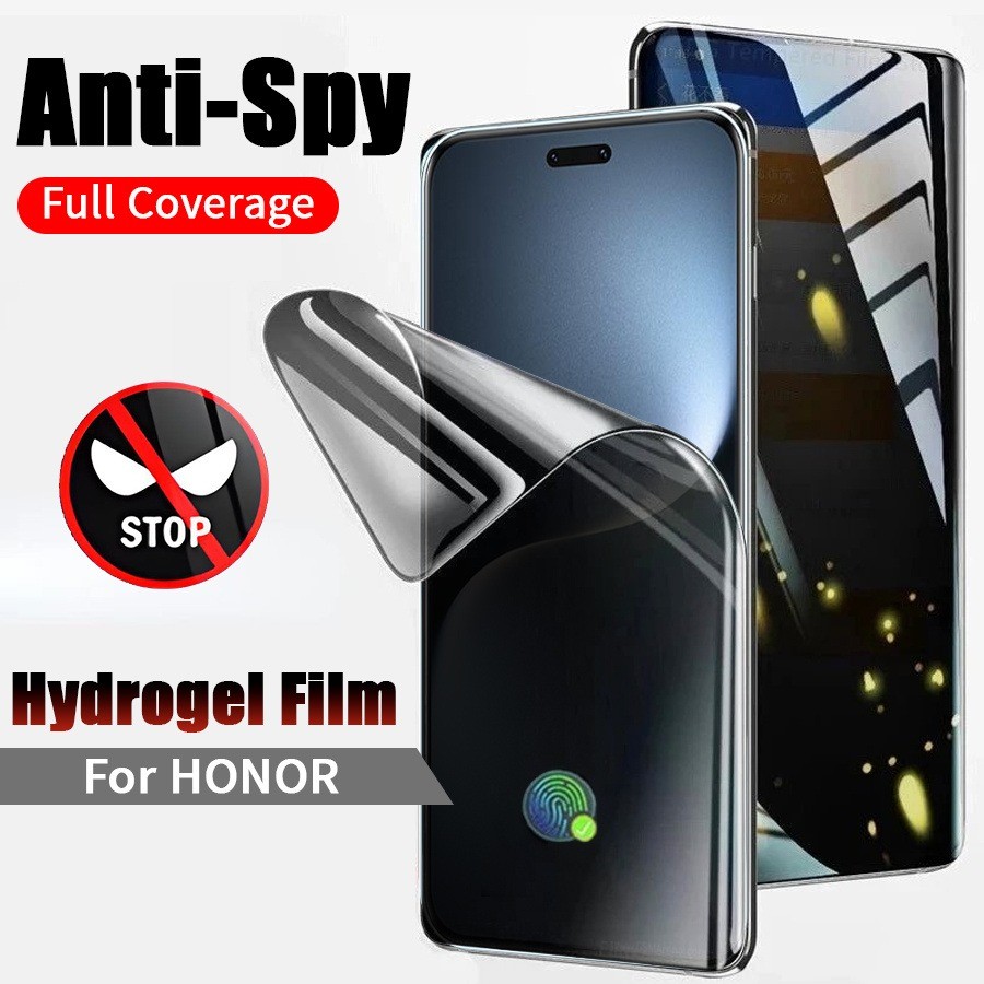 ความเป็นส่วนตัว ไฮโดรเจล TPU ฟิล์ม ป้องกันการแอบมอง นิ่ม เต็มรูปแบบ ป้องกันหน้าจอ Huawei Honor X9b X