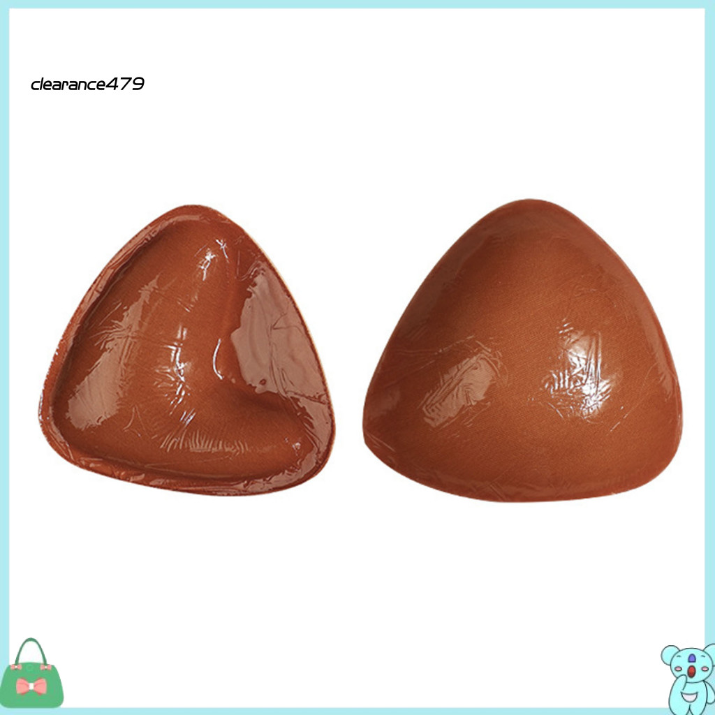 Clearance479 Push Up Sticky Braแทรก Sticky Bra Pads แทรกที่มองไม่เห็น Lift Bra Pads สําหรับบิกินี่ชุ