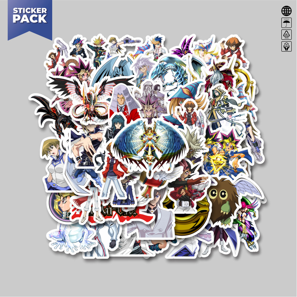 YU-GI-OH! [100 ชิ้น] ชุดสติ๊กเกอร์อนิเมะ Yu-Gi-Oh! ตัวละครโวลต์4ความงามไวนิลสติกเกอร์ตกแต่งกันน้ําแล็ปท็อปหนังสือวารสารกระเป๋าเดินทางหมวกกันน็อคปลอกแรงม้ากีตาร์หมวกกันน็อคสเก็ตบอร์ด