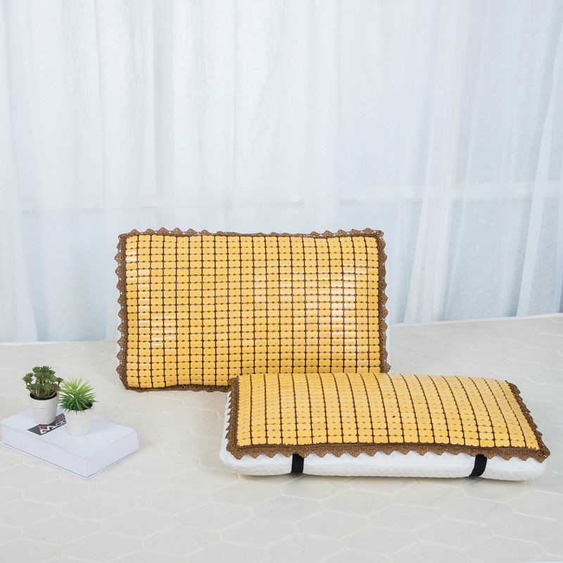 夏季麻将凉席枕套乳胶枕头凉枕垫竹席垫枕头片夏沙发靠背垫Summer Mahjong Cooling Mat Pillowcase Latex Pillow Cooling Pillow Pad2025