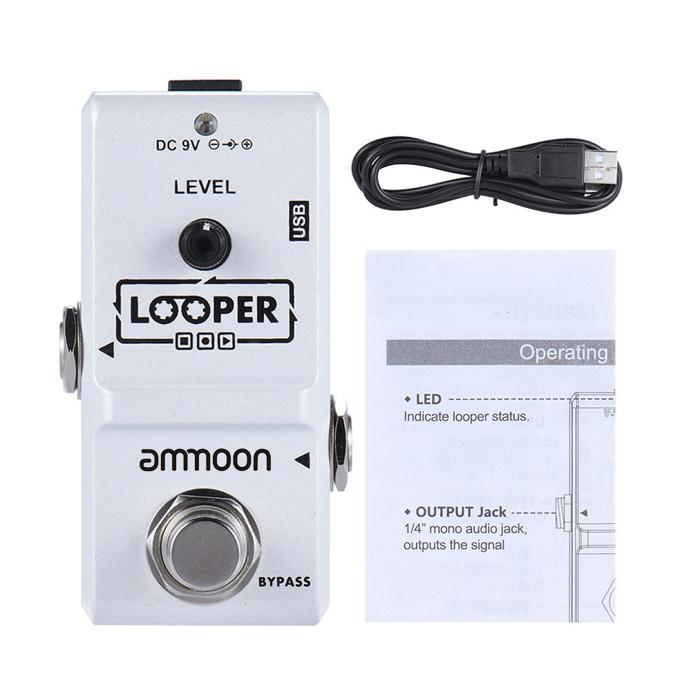 MusicDream0-th AP-09 Nano Loop Electric Effect Effect Effect Pedal Looper True Bypass Unlimited Over
