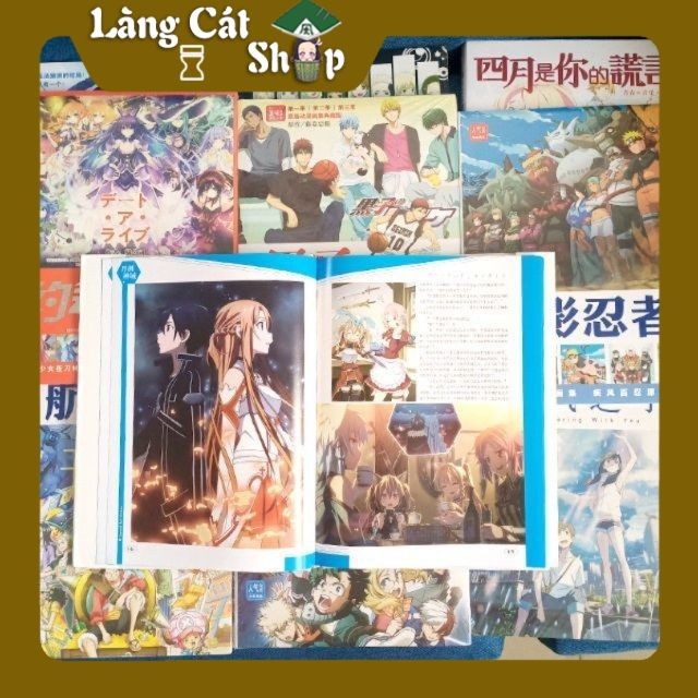 อัลบั้มภาพอนิเมะ/มังงะ 100 หน้า (SAO, Naruto, One Piece, Conan, Umaru, Re Zero, My Hero, Kuroko, Dat