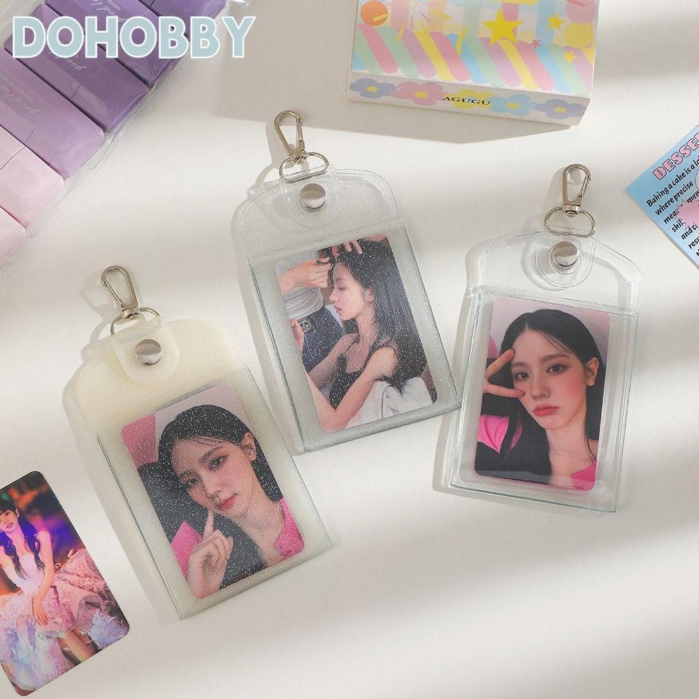 DOHOBBY ตัวเก็บภาพขนาด 3 นิ้ว พีวีซีใสสำหรับของขวัญและคีย์เชน