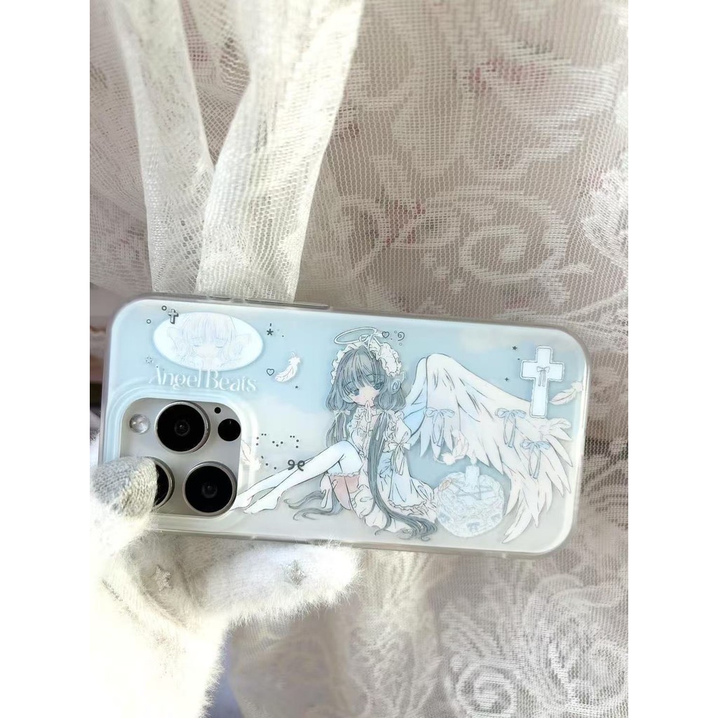 การ์ตูนโบว์สาวแมวสําหรับ ihone16promax apple 14pro เคสโทรศัพท์มือถือ 13 ใหม่ 15 นุ่ม