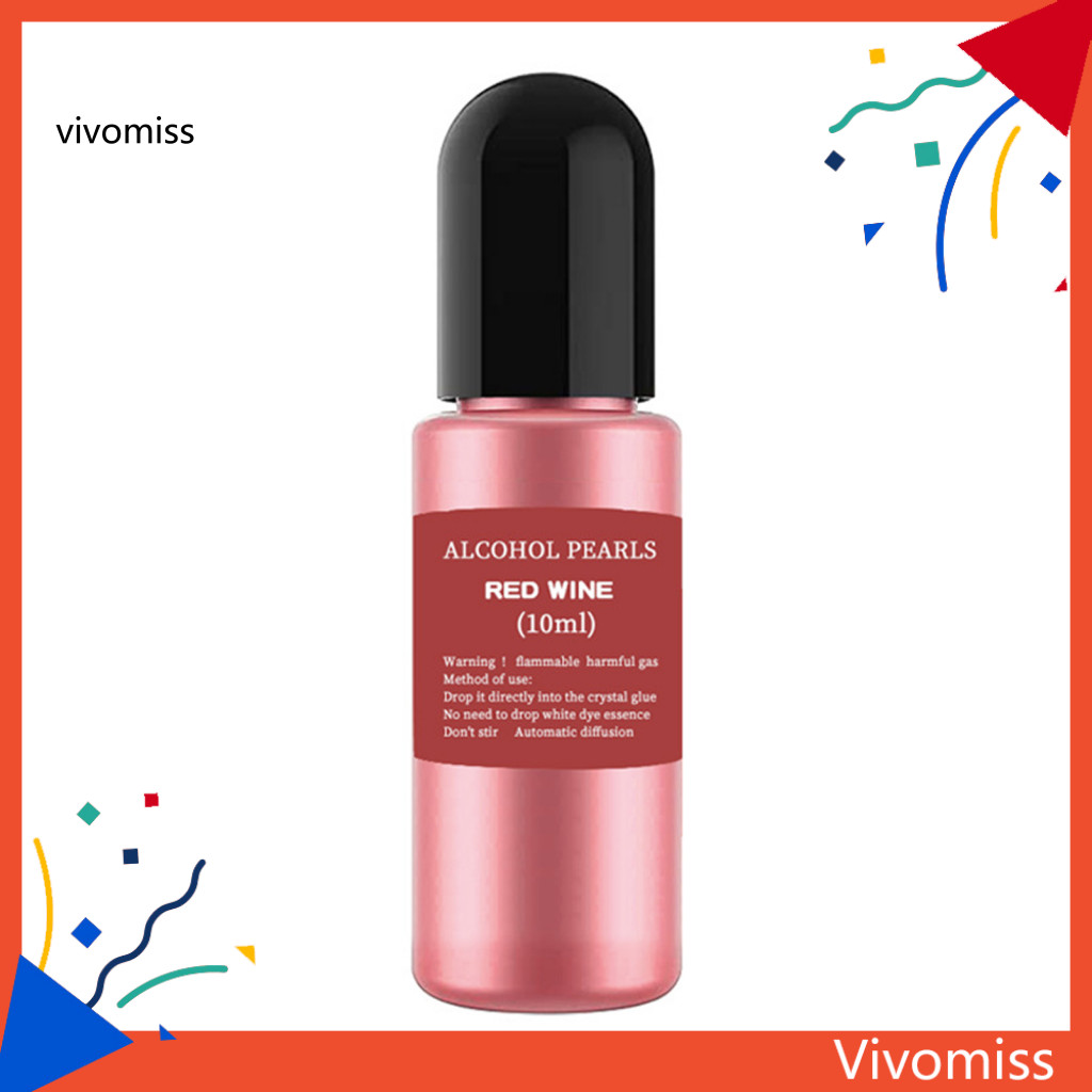 [VM] 10ml Diffusion Pigment DIY 3D Ink Metal Pigment แอลกอฮอล์ Liquid Colorant สําหรับงานฝีมือ