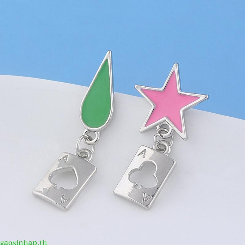 Hisoka Cosplay Earrings Anime  Stars Teardrop  Drop Earrings
