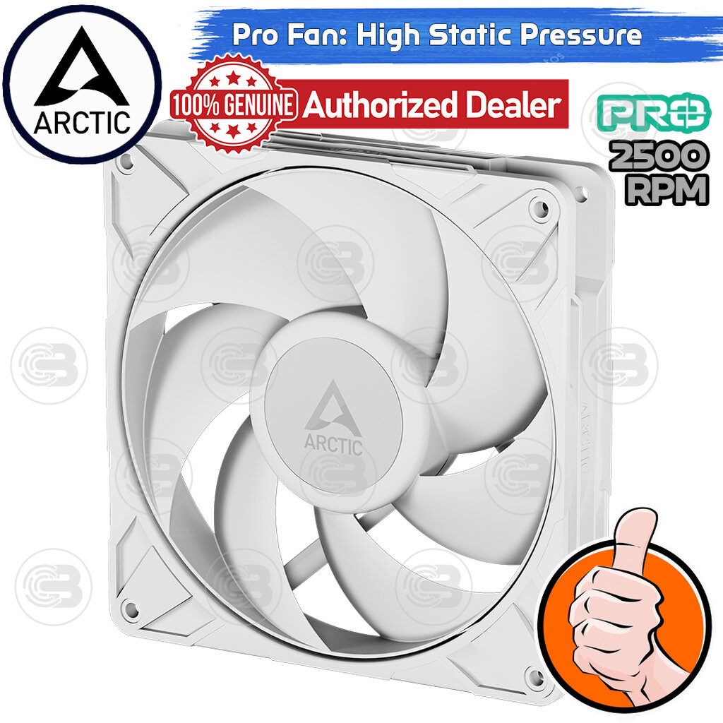 [CoolBlasterThai] ARCTIC P14 PRO PST WHITE (140 mm.) PC Fan Case ประกัน 6 ปี