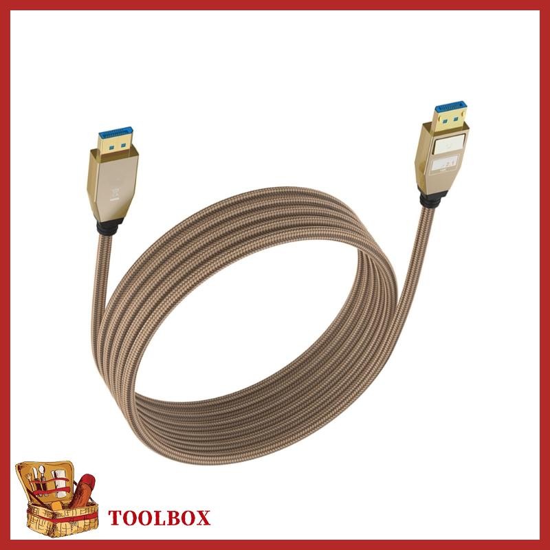 Fast Speed DP 2.1 Cable 80Gbps 16K 8K Resolution for Gaming Monitors