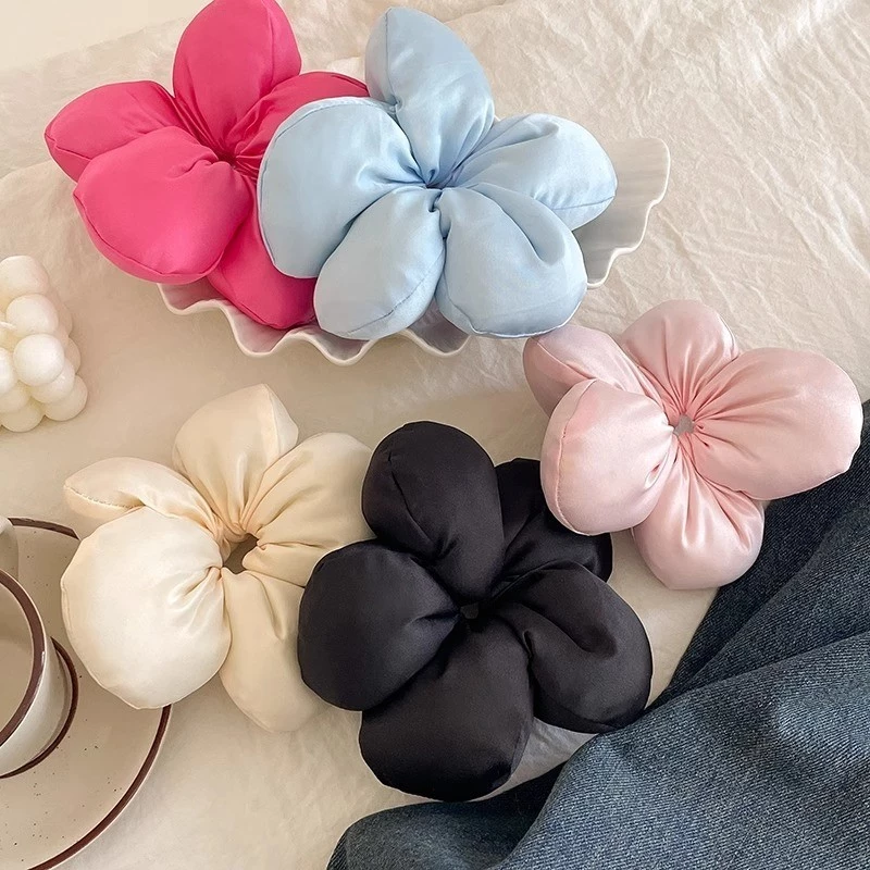 ยางมัดผมดอกไม้ฟองน้ำ ยางมัดผมสามมิติ สไตล์เกาหลี รุ่นใหม่ Hair accessories เครื่องประดับแฟชั่น COD