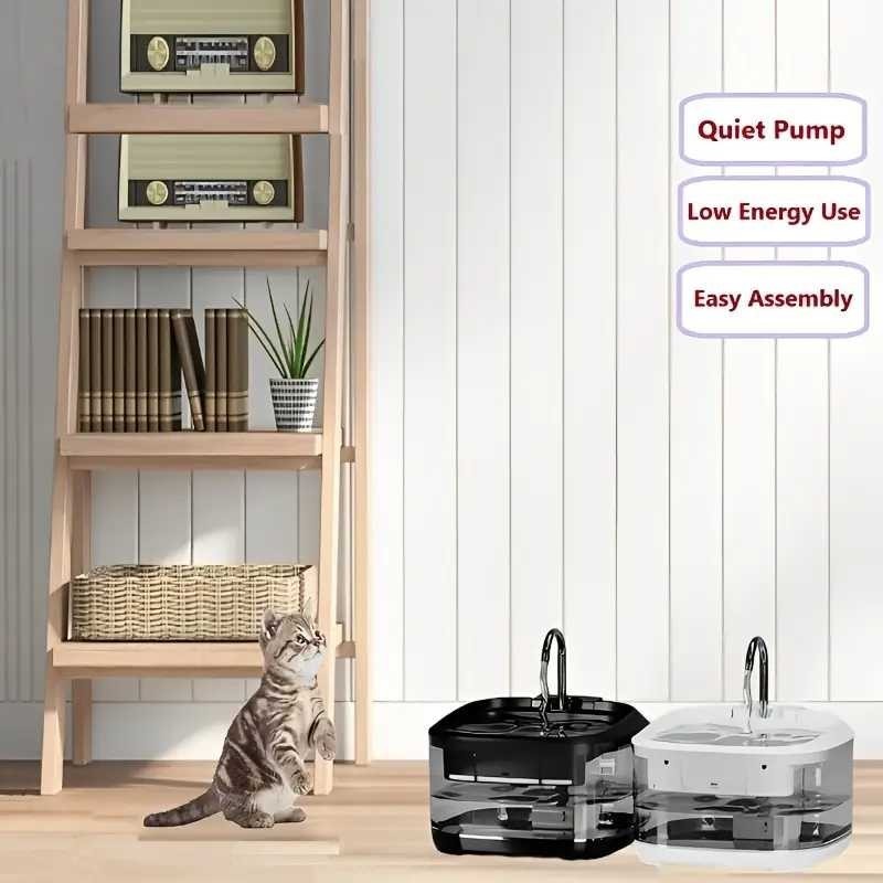 SAKHSHP WOEPETS น้ําพุตู้น้ําสําหรับแมวและสุนัข 4.5L - FT500-03