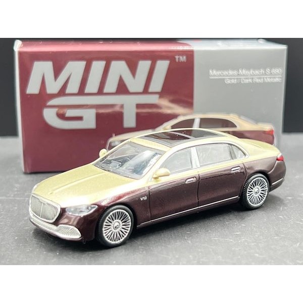 MINIGT
Mercedes-Maybach S680 Gold / Dark Red Metallic