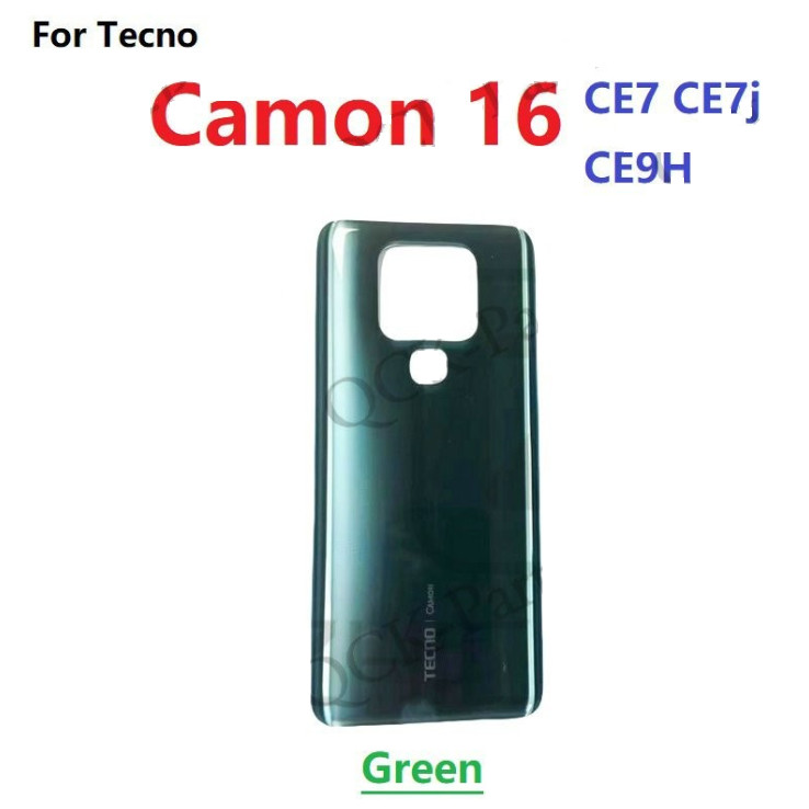 สําหรับ Tecno Camon 16 CE7 CE7j CE9H ฝาหลังแบตเตอรี่ด้านหลังประตูด้านหลังกรณีอะไหล่