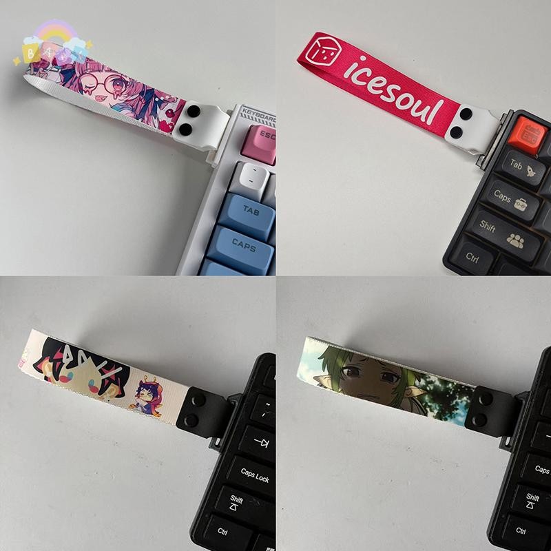[BB-t] Hello Kitty Anime Keyboard Ribbon Mechanical Keyboard Strap Fashion Gaming Keyboard Strap Str