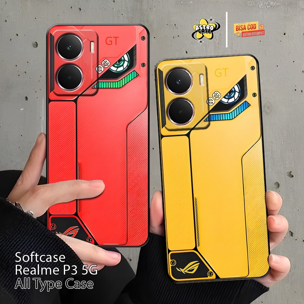 HP Realme P3 5G ใหม่พรีเมี่ยมหรูหราพิมพ์กรณี - Realme C71 Geming Motif Softcase/Realme C75/Realme 14
