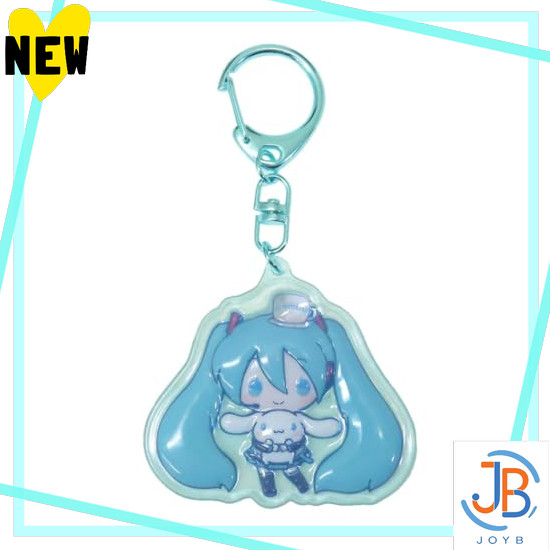 Direct From Japan K Company Hatsune Miku x Cinnamoroll Pukkuri-tai Key Chain - Nakayoshi MCN-PU-NA H