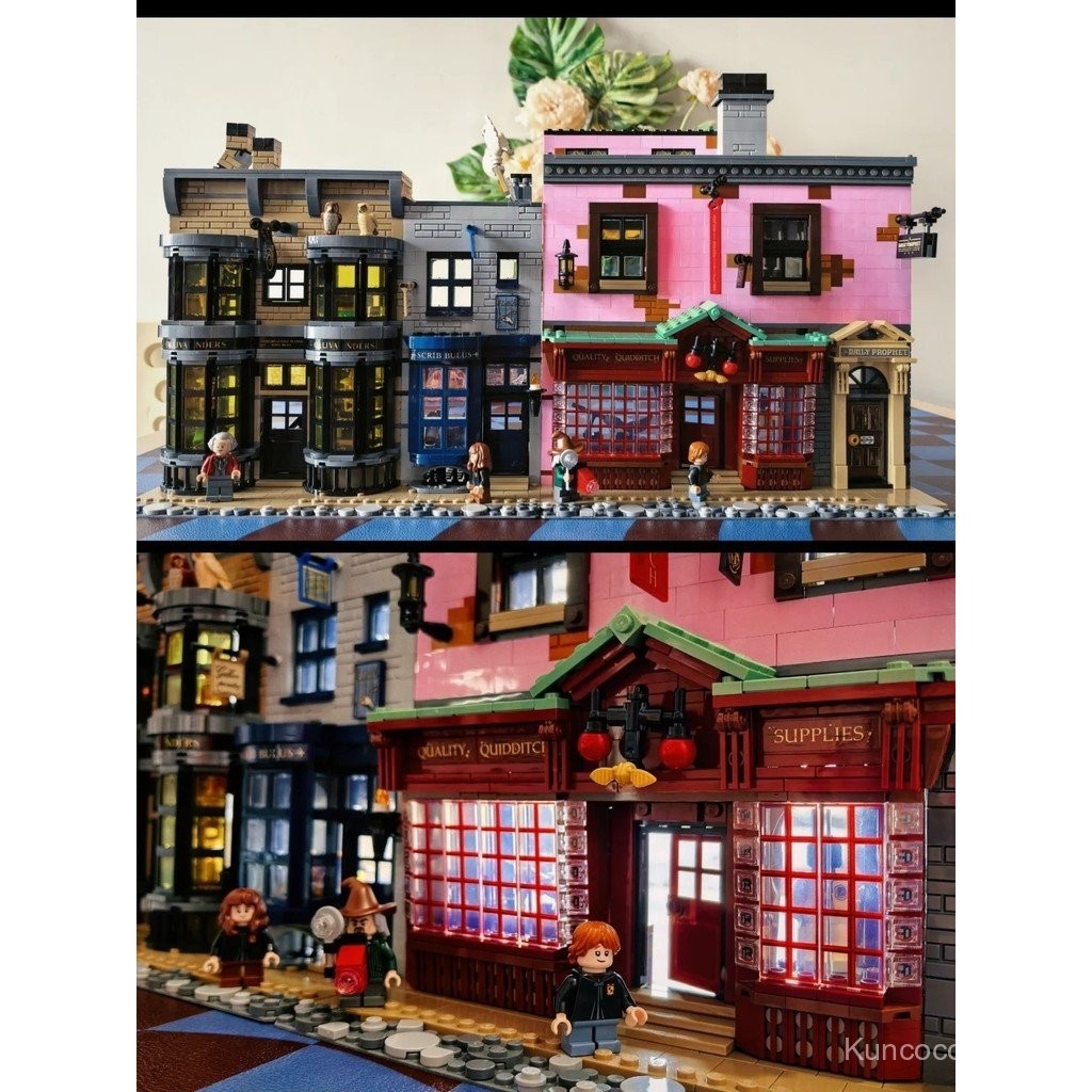 เส้นทแยงมุมซอย ถนน ดู ชายประกอบของเล่นอาคารความยากสูงอาคารบล็อกผู้ใหญ่เข้ากันได้เลโก้ของขวัญสาว75978