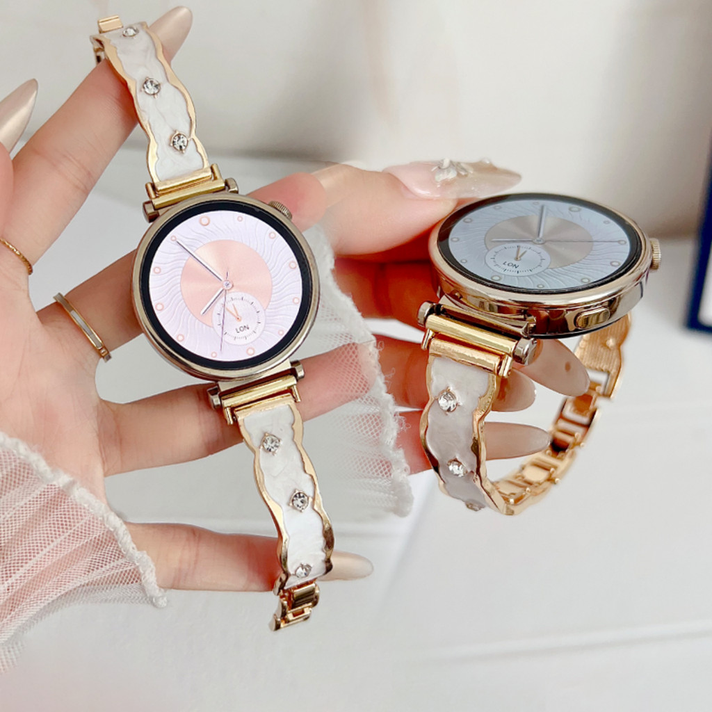Upscale Diamond dropper design สําหรับผู้เบิกทาง Garmin 165 265 Venu 3 Vivoactive 5 18 มม.20 มม.22 มม.ชายหญิงแฟชั่นน่ารัก WatchBand Forerunner 970 Forerunner 570