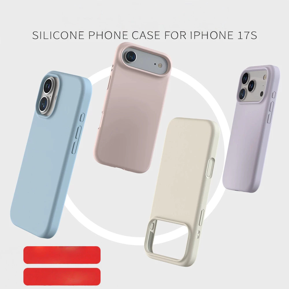 เหมาะสําหรับเคสโทรศัพท์ซิลิโคนเหลว IPhone 17 17air เคสเรียบง่าย 16promax ระดับไฮเอนด์