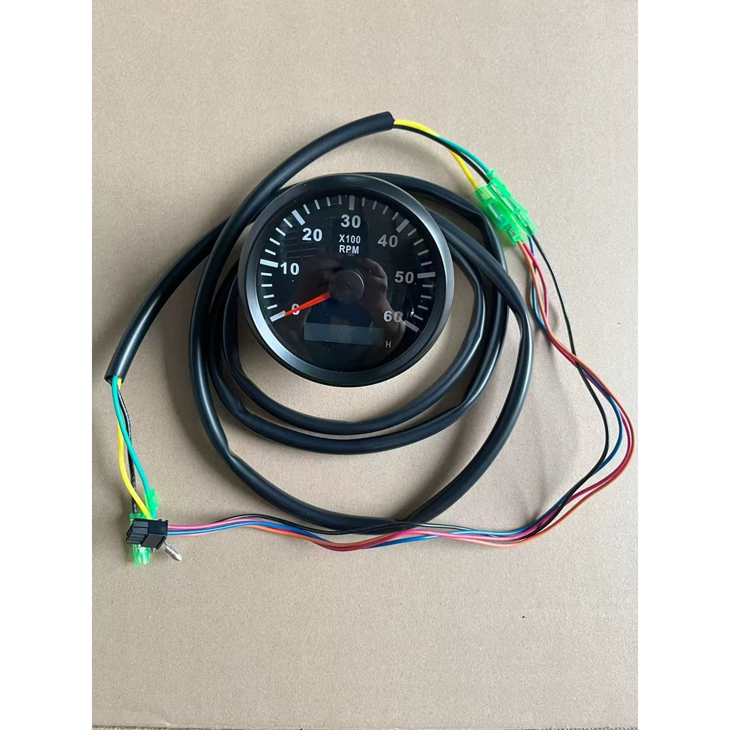 เหมาะสําหรับ Yamaha Outboard Motor TACHOMETER 0-6000 ถึง 85 มม.เส้นผ่านศูนย์กลางเครื่องยนต์ TACHOMET