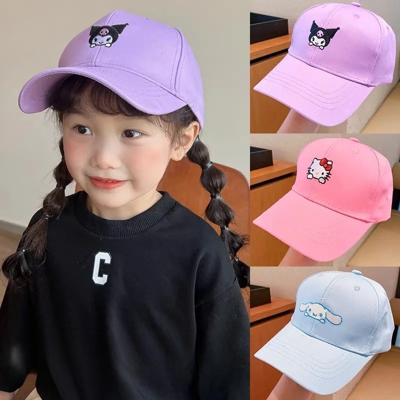 หมวกเด็ก บังแดดฤดูร้อน ลายการ์ตูน Cinnamoroll น่ารัก ใส่ได้ทั้งเด็กชายเด็กหญิง