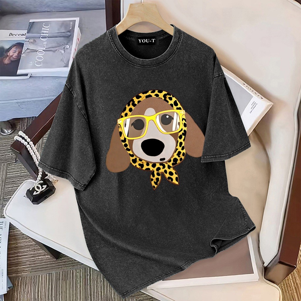 Basi💥 เสื้อผู้ชาย เสื้อยืด oversize เสื้อฟอก สตรีท เกรดพรีเมียม เสื้อคอตตอน ไม่หดตัว ใส่สบาย ลาย "Ye