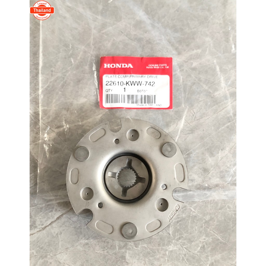 จานคลัชก้อน,ต้นกำลังขัขตัวนอกหลักคลัช รหัส 22610-KWW-742 EXEDY แท้ศูนย์ สตาร์ทมือ เวฟ110i