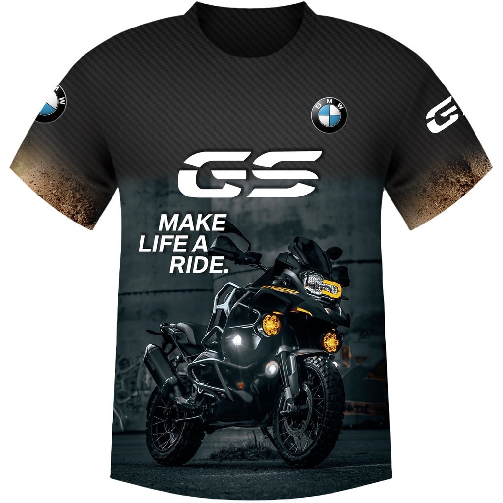Rider Bmw Lone Design 7 Dri-fit T Shirt เสื้อไมโครไฟเบอร์ Limited Edition