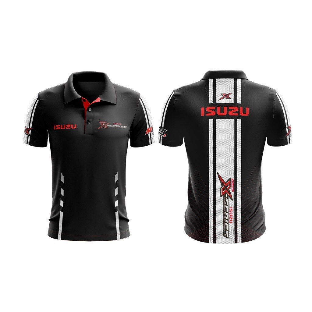 2025 เสื้อยืดโปโลคอปกเสื้อแข่ง Isuzu Sport