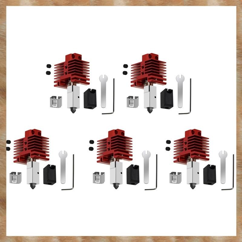 [KYG] 5X สําหรับ Hotend Kit สําหรับ Bubu P1P/P1S/X1/X1C Extruder Hotend หัวฉีดเหล็กชุบแข็งอัพเกรด 2.