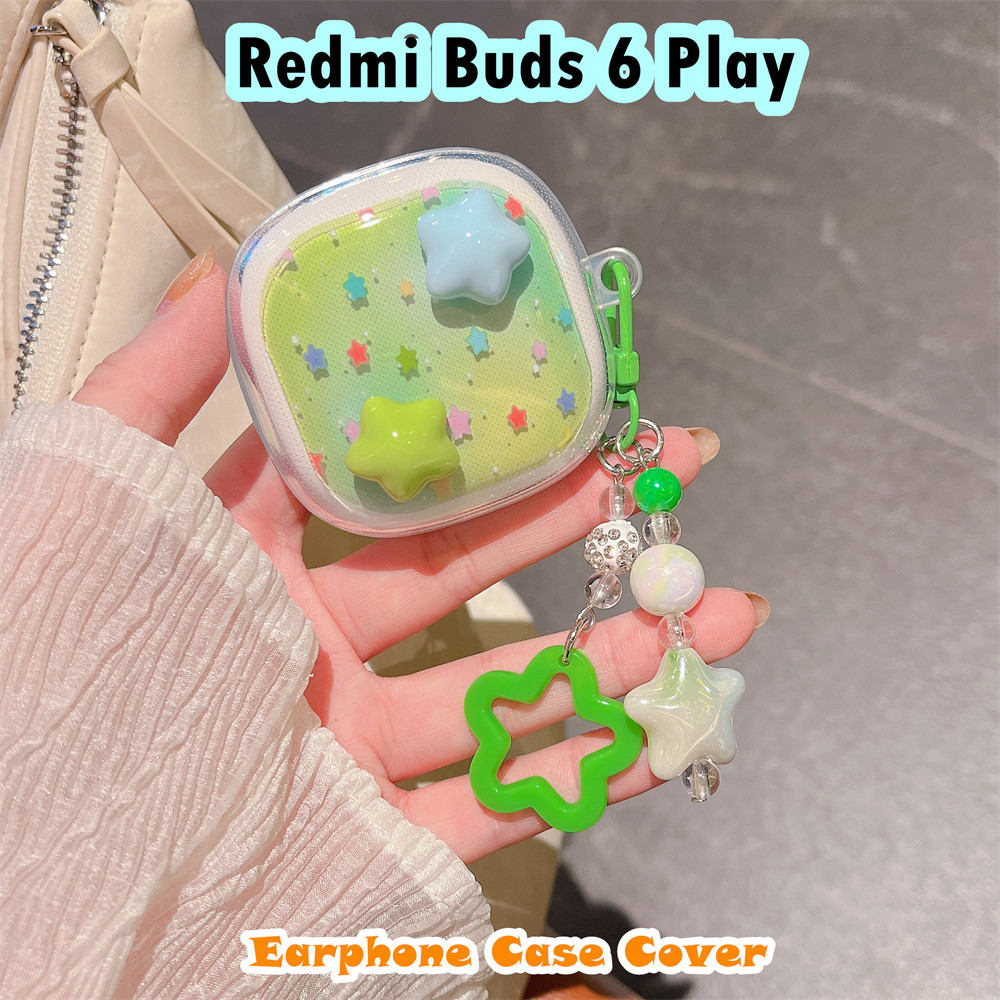คุณภาพสูงสําหรับ Redmi Buds 6 Play Case สไตล์ฤดูร้อนการ์ตูนซิลิโคนอ่อนนุ่มหูฟังกรณีปลอกฝาครอบ - รูปที่ 3