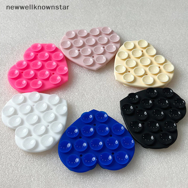 ใหม่wellknownstar ซิลิโคนแผ่นดูดกลับสติกเกอร์ดูดถ้วยผู้ถือโทรศัพท์ซิลิโคนถ้วยสมาร์ทโฟน Wall Stand คงที่สําหรับแก้วกระเบื้องเซรามิค CCB thumbnail 9