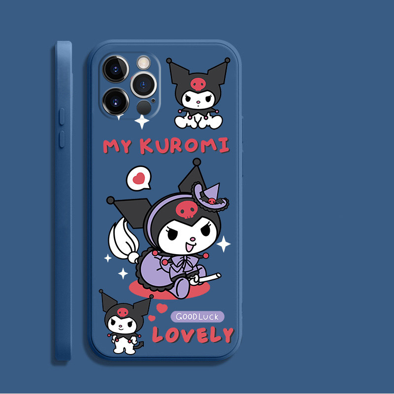 เคส iphone 11 Pro Max 11PRO 11PROMAX Apple XS Max XR X 6 6S 8 8 7 PLUS SE2 SE3 7PLUS 8PLUS Y06Y Kuromi ซิลิโคนปกอ่อนเคสโทรศัพท์