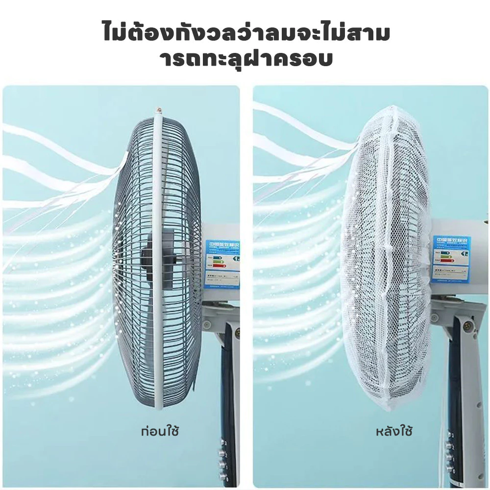 AIKOKY ตาข่ายป้องกันพัดลม ถอดล้างได้ ป้องกันเด็ก-สัตว์เลี้ยง thumbnail 10