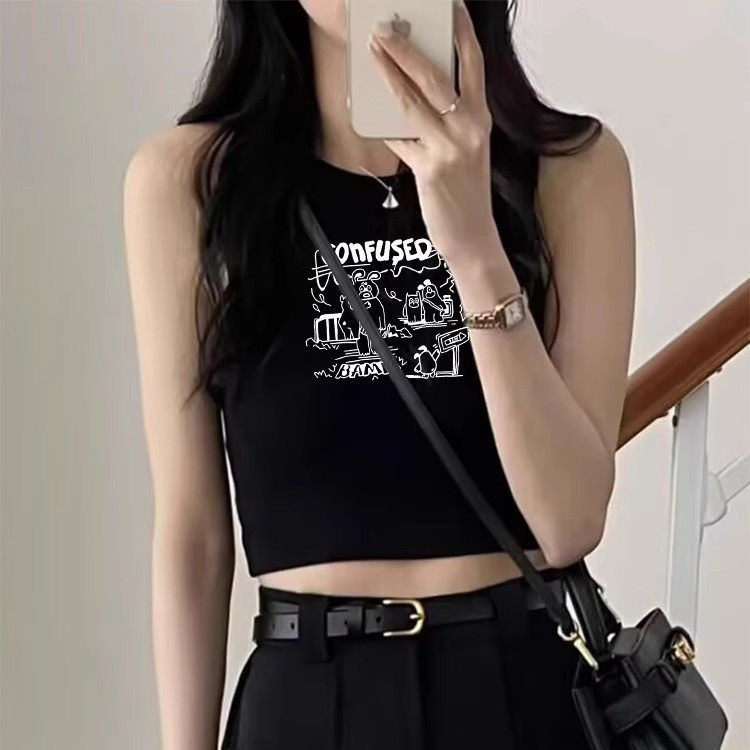 （พร้อมส่งจากกทม มาถึงใน 2วัน）100%Cotton  เสื้อกล้ามเอวลอย  ผ้าคัตคอน นิ่มใส่สบาย เสื้อสายเดี่ยว สะดวกสบาย เซ็กซี่น่ารัก
