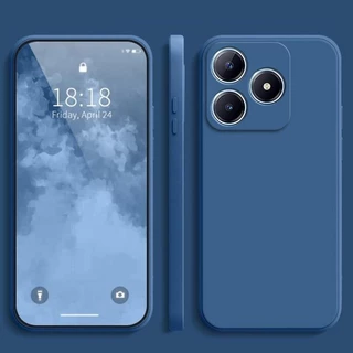 Realme C63/C61/C55/C67/C53/C51/C35/C33/Note 50/C30/C30S สีทึบซิลิโคนเหลว anti drop เคสโทรศัพท์ YT