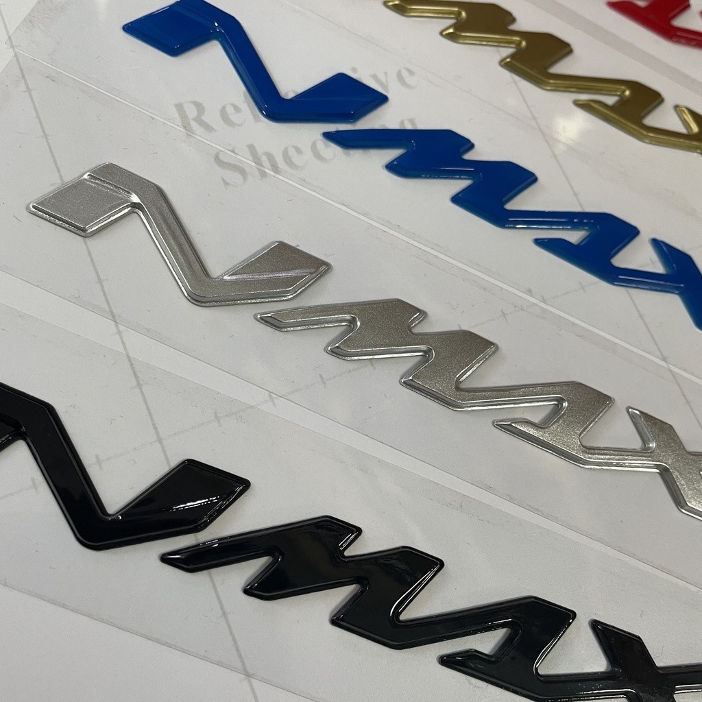 01โลโก้ Yamaha Nmax โลโก้รถจักรยานยนต์ Nmax v1 v2 3D วัสดุดั้งเดิม 2 ชิ้น