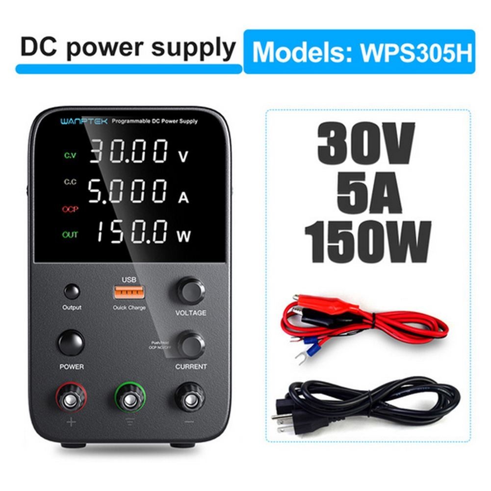 ⁂Adjustable DC Power Supply 30V 10A 5A Lab Bench Power Supply Lab Stabilized Power Supply Voltage Re
