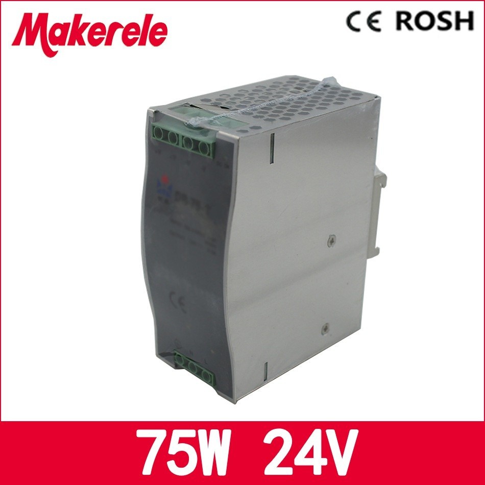 ❂75w Dr-75-24 3.2a 24v Din Rail Switching Power Supply for led driver ac dc power supply