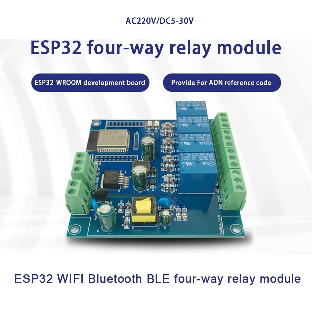 ✦AC / DC Power Supply ESP32 WIFI Bluetooth BLE  4 Channel Relay Mdule ESP32-WROOM Development Board