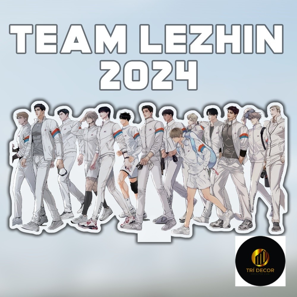 Manhwa BL Lezhin Calendar 2024 คําอวยพรของฤดูกาลทีม Standee และพวงกุญแจอุปกรณ์ตกแต่งล่าสุด