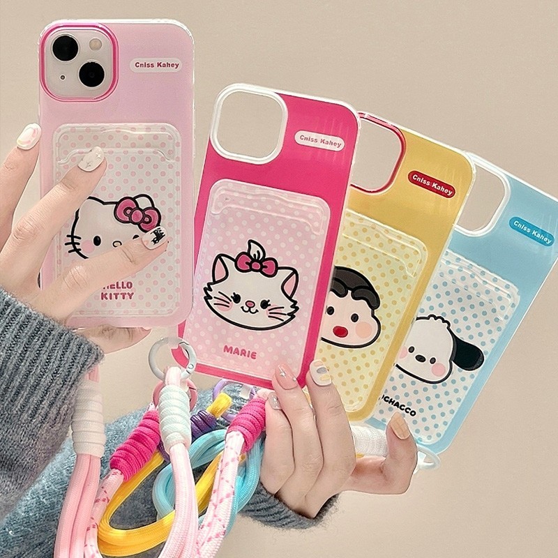 ใช้งานร่วมกับสําหรับiphone 15 14 13 12 11 Pro MAX X XR XS MAX 7 8 Plus SE 2020 อะนิเมะน่ารักการ์ตูนCrayon Shin Chanการ์ดเคสโทรศัพท์ปกอ่อนAnti Lossสร้อยข้อมือเชือก