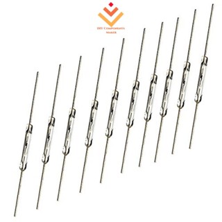 10pcs N/O Reed สวิทช์สวิทช์แม่เหล็ก 2 * 14 มม.ปกติเปิดแม่เหล…