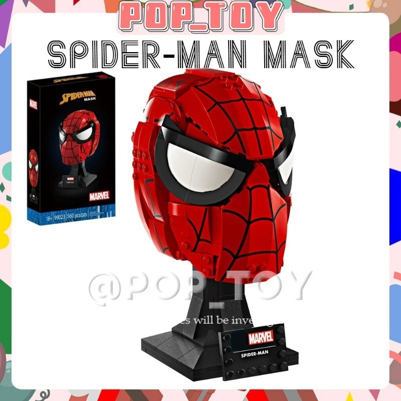 Marvel Seriesmoc 76285 spider man mask Building Blocks Avengers ซูเปอร์ฮีโร่รุ่นของเล่นเด็กชายหญิงของขวัญ