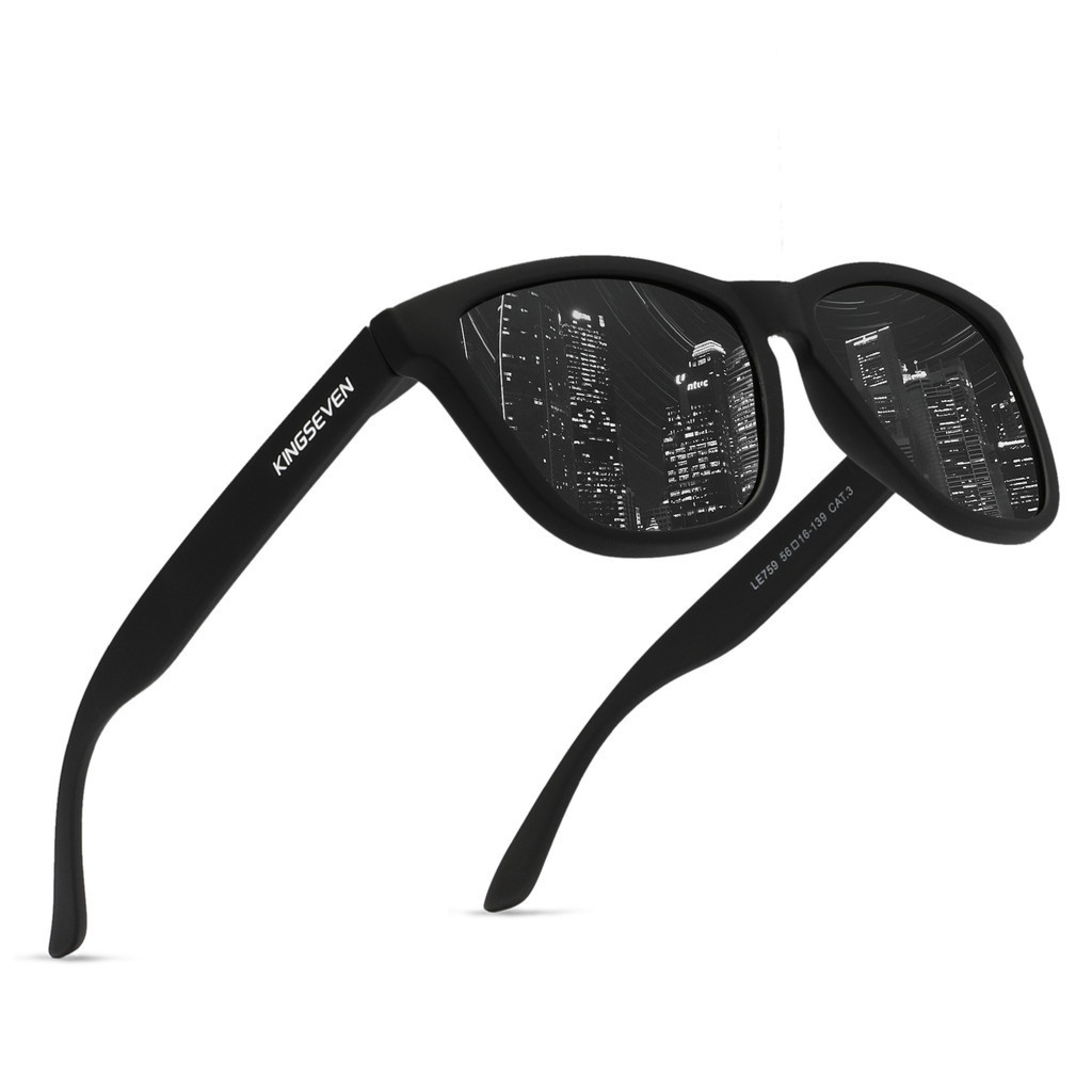 Kingseven New In Brand Design แว่นกันแดดผู้หญิง TR90 แว่นตาโพลาไรซ์ผู้ชาย Retro Eye Protection แว่นตาผู้ชาย