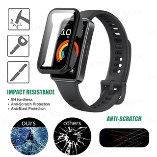 เคสป้องกันพีซีกระจกแข็งสำหรับ Huawei Band 11 11 Pro/8 9 10 NFC กระจกนิรภัยป้องกันหน้าจอ