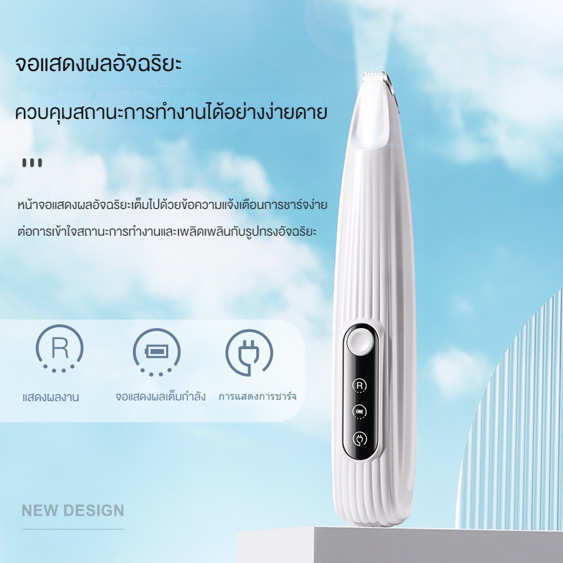 เครื่องโกนขนสัตว์เลี้ยงพร้อมไฟ LED ปัตตาเลี่ยนไฟฟ้า สําหรับตัดขนสัตว์เลี้ยง สุนัข แมว รูปที่ 2