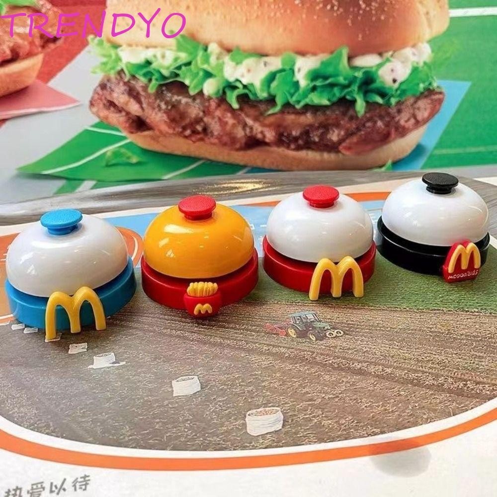 Trendyo กระดิ่ง McDonald, มือกด Hamburg ร้านอาหาร Order Bell, สุนัขเห่าการฝึกอบรมปฏิบัติน่ารักสร้างสรรค์ Call Bell แขกรับประทานอาหารแผนกต้อนรับ