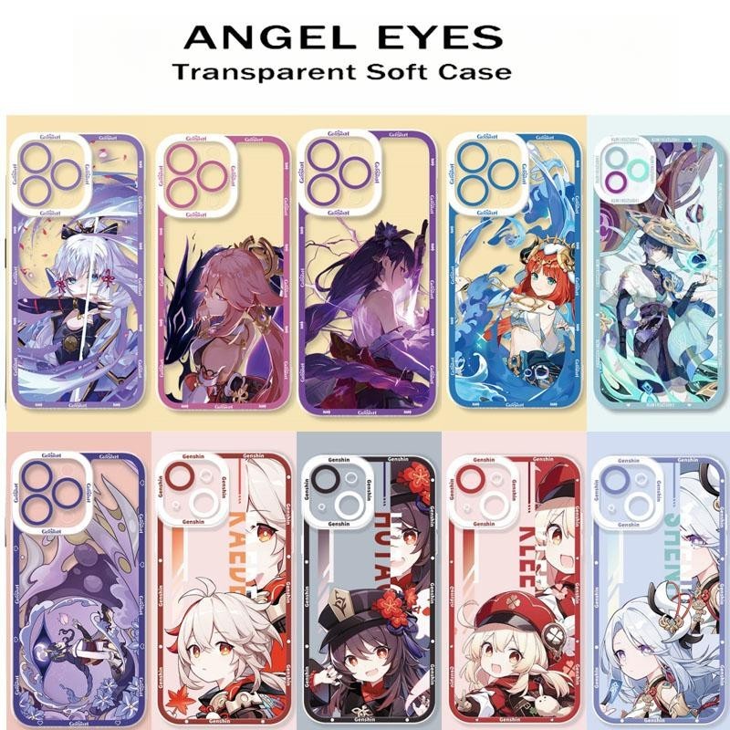 SAMSUNG เคสโทรศัพท์สําหรับsamsung Galaxy A12 A03 A32 A52 A54 A50 A50S A30S A22 A53 A03S A22 A13 ฝาครอบGenshin ImpactเกมซิลิโคนTPUอะนิเมะการ์ตูนใสนุ่มกันกระแทก